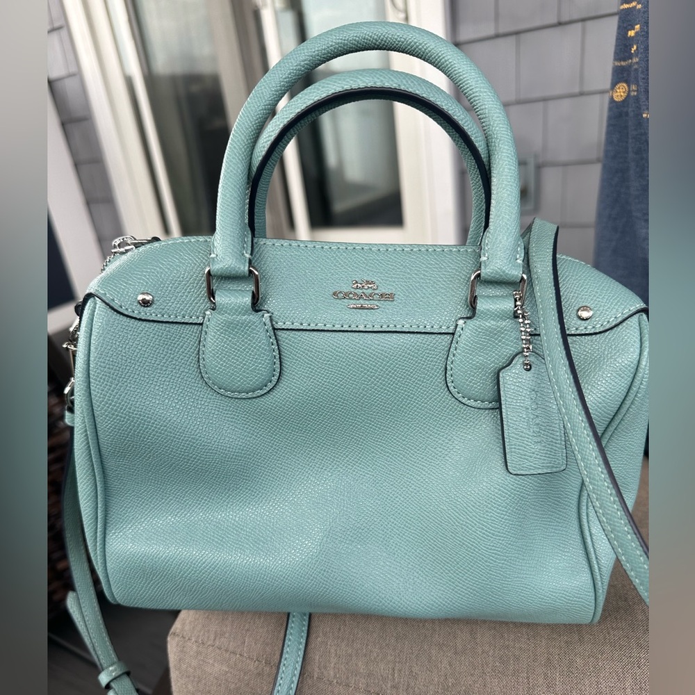 Coach mini Bennett satchel - seafoam